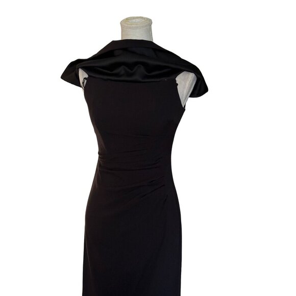 Vince Camuto Ruched Off-The-Shoulder Evening Gown Size 2 With Fold over Detail - Picture 9 of 16
